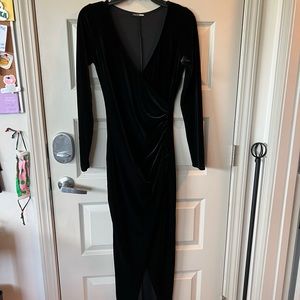 Black Velvet Formal Dress